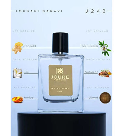 Joure J243 - Sıcak Baharatlar Aromatik Kokulu Kalıcı Erkek Parfüm
