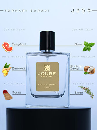 JOURE J250 - FERAH AMBER ODUNSU KOKULU CITRUS 50ML KALICI EDP ERKEK PARFÜM