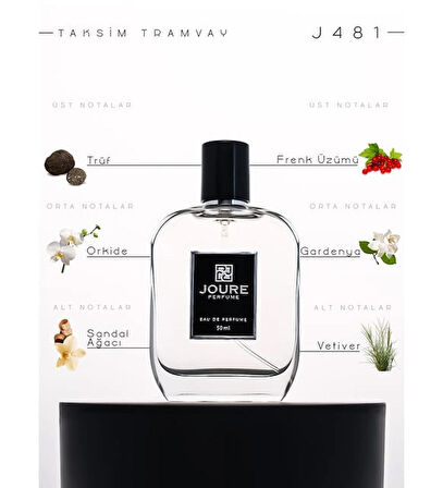 Joure J481 - Sıcak Baharatlar Odunsu Tatlı Amber Paçuli Kokulu Kalıcı  Parfüm