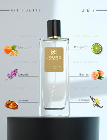 JOURE PERFUME J97 - HAFİF BAHARATLAR ÇİÇEKSİ MEYVELİ TATLI KOKULU 50ML KALICI EDP KADIN PARFÜM