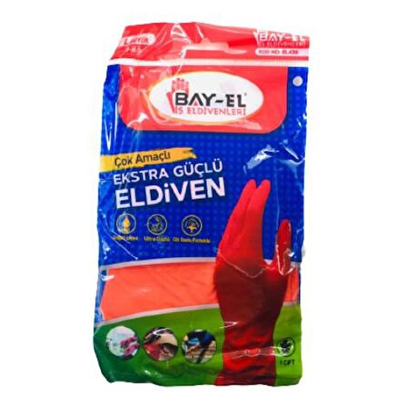 Bay-El EL436 İş Bulaşık Temizlik Eldivenleri L 9-9,5 30Çift