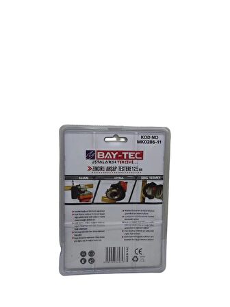 Bay-Tec Zincirli Ahşap Testere 125x22 mm MK0286-11