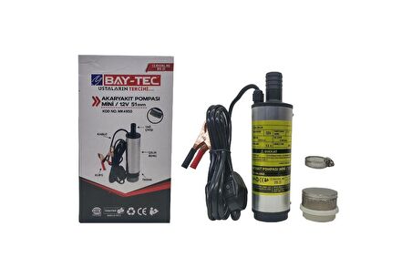 BAY-TEC AKARYAKIT DALGIÇ POMPASI MİNİ / 12V 51 mm