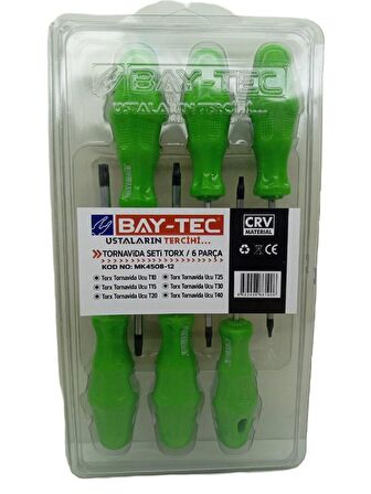 Bay-Tec Torx Tornavida Seti 6Parça Mk4508-12