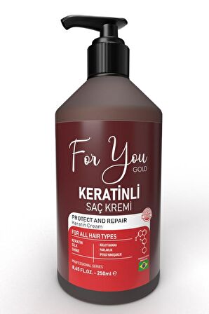 For You Gold Besleyici Tüm Saç Tipleri İçin Keratinli Saç Kremi 500 ml