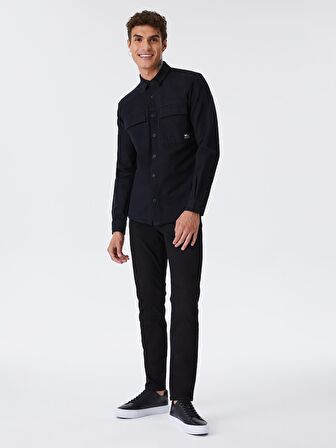 LF2028625 Loft Erkek Gömlek BLACK