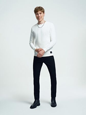 LF2034194 Loft Erkek Sweat OFF WHITE