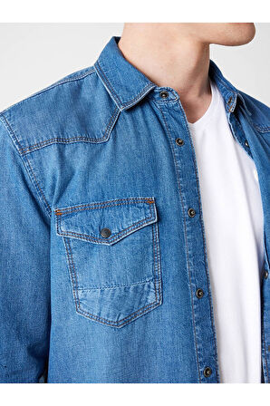 Gömlek Mavi Denim