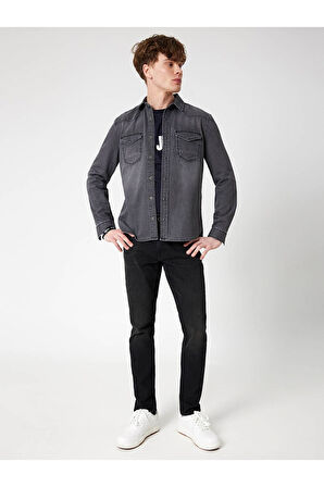 Slim Fit Erkek Gömlek U.kol