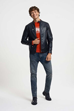 Regular Fit Erkek Mont Pu
