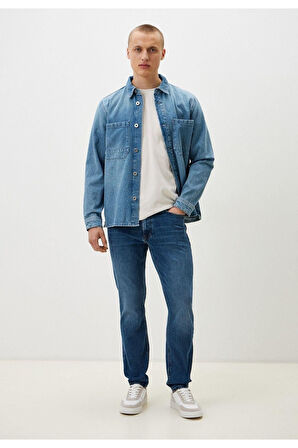 Ricardo Slim Fit Erkek Pantolon Lukas Mid Wash