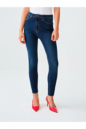 Loft Natalıe Mınael Dark Blue Wash Kadın Jean Pantolon LF2037056