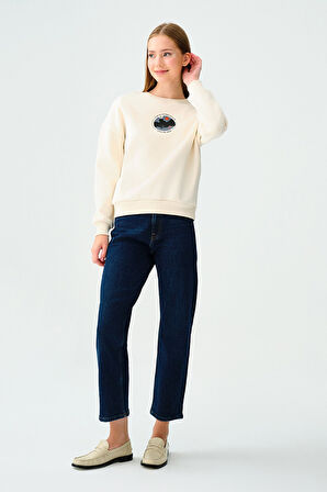 Loft Kadın Ekru Sweatshirt LF2037098