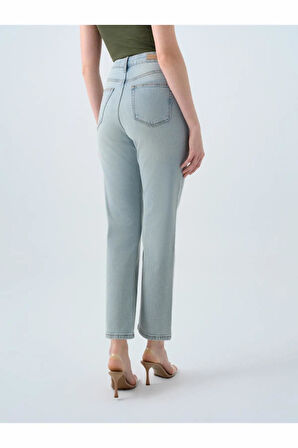 Loft Cosfort Straıght Carmen Vıntage Ice Blue Wash Kadın Jean Pantolon LF2038797