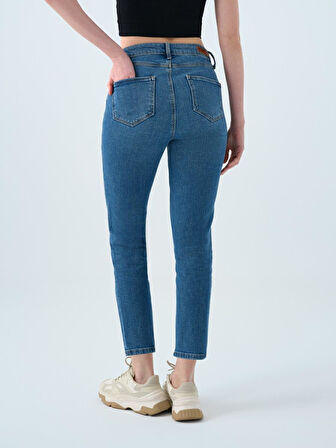 Loft Elena Emıly Mıd Blue Wash Kadın Jean Pantolon LF2037060