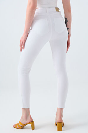 Loft Natalie Julia White Kadın Pantolon