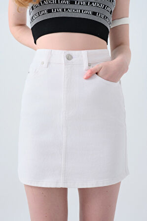 Loft Creon White W Kadın Etek Lf2039947