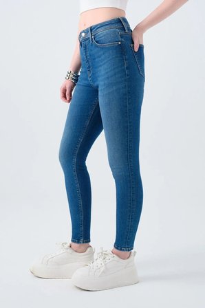 Loft Natalıe Mıneral Blue Wash Kadın Jean Pantolon LF2037057