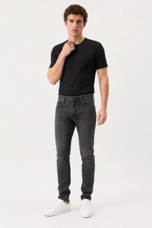 Loft Ricardo Enzo Grey Wash M Erkek Jean Pantolon LF2043529