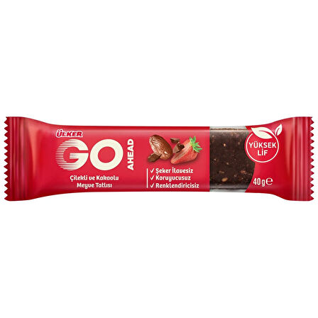 Ülker Go Ahead Çilekli & Kakaolu  Hurma Bar 40 gr.