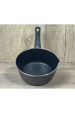 Morelli Granit 20 cm Sütlük Siyah&Beyaz
