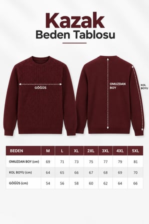 Erkek Polo Yaka Düğmeli Desenli Triko Kazak – Klasik Kesim Örgü S25W22CT082-Lacivert