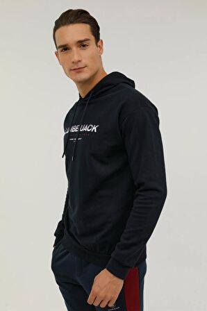 Lumberjack Kapüşonlu Slim Fit Lacivert Erkek Sweatshirt 2WSD10502PR