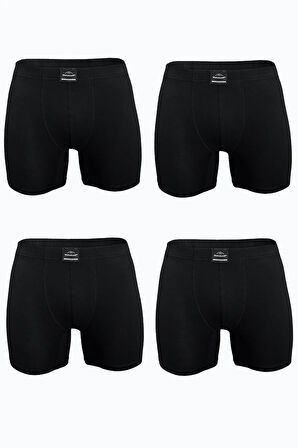 Erkek Füme 4 lü Premium Collection Modal Uzun Boxer 4M250