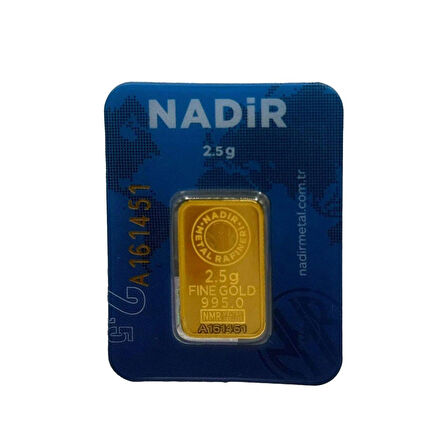 AgaKulche Nadir 2,5 Gram Altın (995) 24 Ayar Külçe Altın