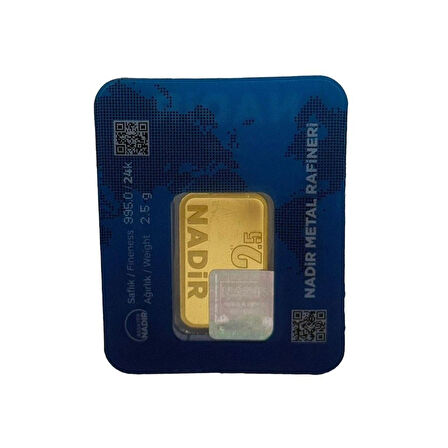 AgaKulche Nadir 2,5 Gram Altın (995) 24 Ayar Külçe Altın