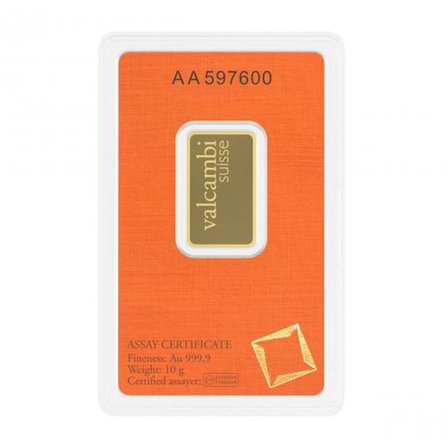 Valcambi 10 Gram Orange Bar Altın (999.9) 24 Ayar Külçe Altın