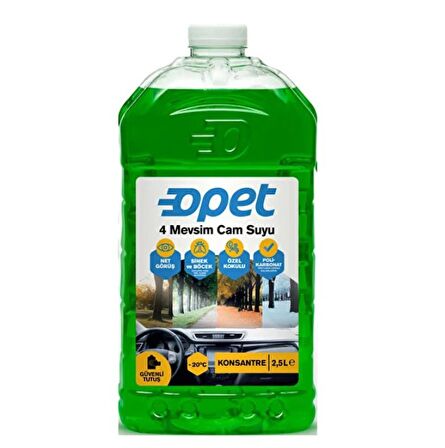 Opet Cam Suyu 4 Mevsim 2,5LT 2 adet