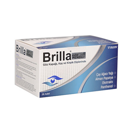 Brılla Goz Cevresı Temızleme Mendılı 28 Adet