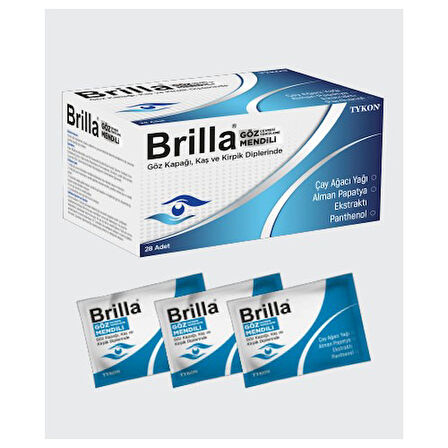 Brılla Goz Cevresı Temızleme Mendılı 28 Adet