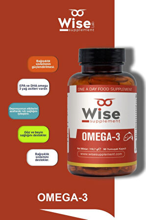 Wiselab Omega-3 1000mg 90 Yumuşak Kapsül