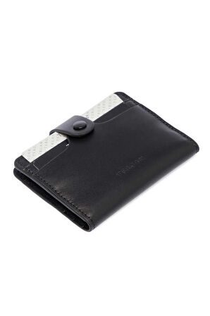 Tergan S1KK00001653-A55 Deri Unisex Kredi Kartlık - Siyah