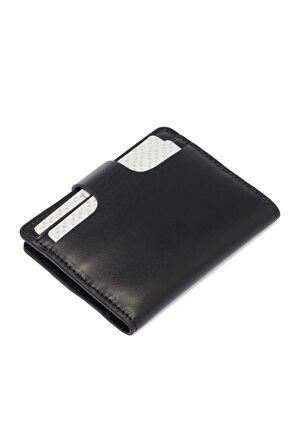 Tergan S1KK00001653-A55 Deri Unisex Kredi Kartlık - Siyah