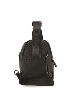 Tergan S1AC00021511-A41 Deri Unisex Çapraz Askılı Çanta - Siyah