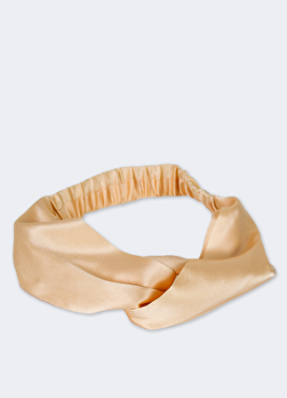 Beauty Pillow %100 İpek Saç Bandı Bej Renk
