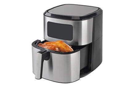 QUEEN Smartfryer XXL Airfryer 6,5LT Dokunmatik Yağsız Sıcak Hava Fritözü