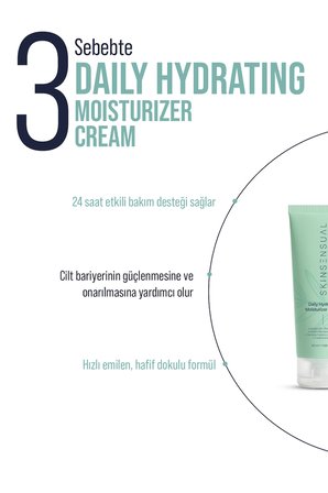 Skin Sensual Daily Hydrating Moisturizer Cream Jojoba Oil Shea Butter 24 Saat Etkili Nemlendirici