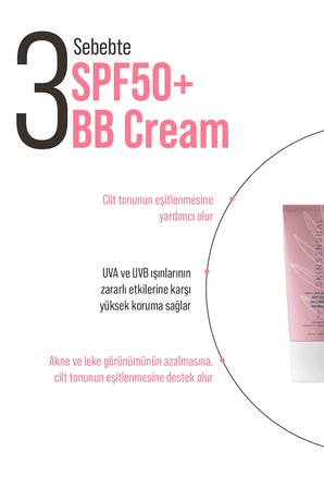 Skin Sensual BB Krem Medium 50ml | 50 Spf Uva/Uvb Pa++++ | Leke Oluşumunu Önlemeye Yardımcı, Aydınlık ve Canlılık