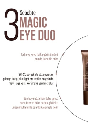 Magic Eye Duo Repair & CC Göz Altı Kapatıcısı 15 ml | Onarıcı & Aydınlatıcı | Medium to Dark