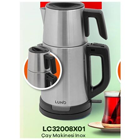 Luno LC32008X01 Çay Makinesi Inox