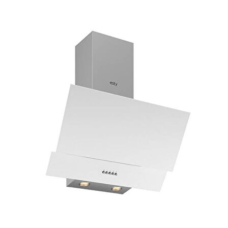 Esty (AEF6601W03 - ACO5601W02 - 3480W01) Beyaz Cam Ankastre Set