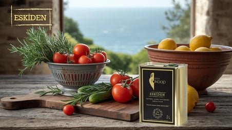 ESKİDEN NATUREL SIZMASOĞUK SIKIM ERKEN HASAT  ZEYTİNYAĞI 2 LİTRE