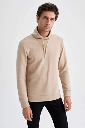 Regular Fit Sal Yaka Sweatshirt