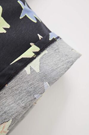 Erkek Bebek Baskılı 2'li Kısa Kollu Tişört Y2442A222HSAR31