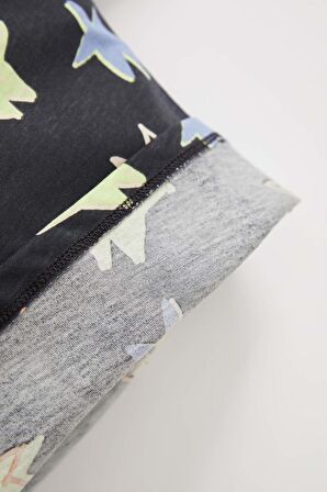 Erkek Bebek Baskılı 2'li Kısa Kollu Tişört Y2442A222HSAR31