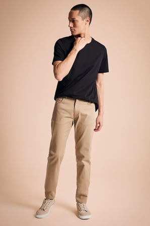 DeFacto Ekstra Slim Fit Chino Kanvas Pantolon R0298AZ23SPBG220